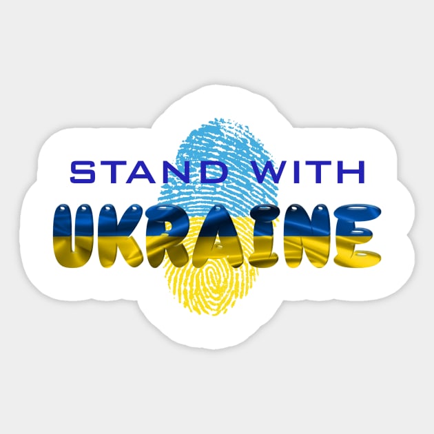 Stand With Ukraine Sticker by DeVerviers